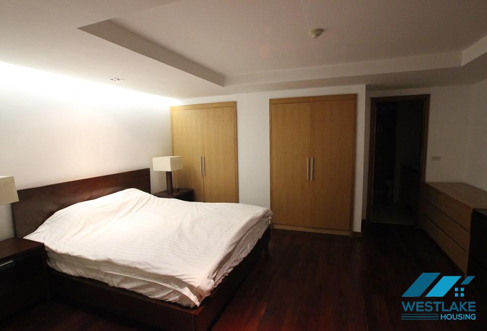 A duplex 3 bedroom apartment with lake view for rent in Xuan Dieu, Tay Ho