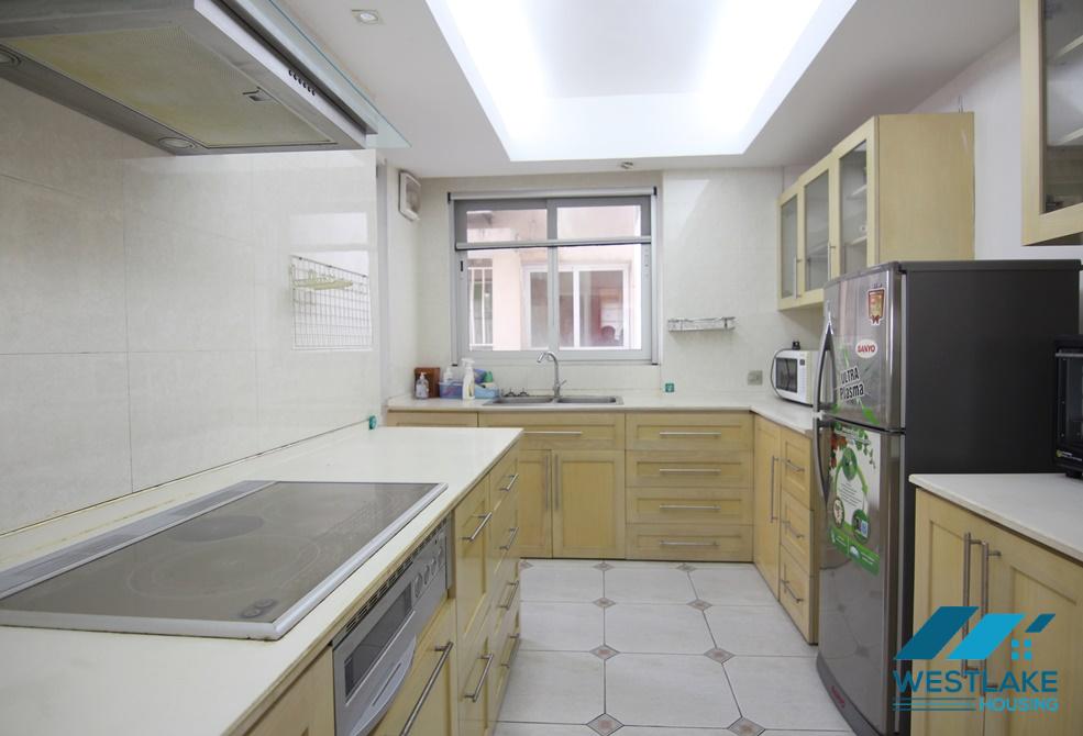 Spacious 3 bedrooms well furnished apartment for rent in Ciputra, Tay Ho ward, Hanoi