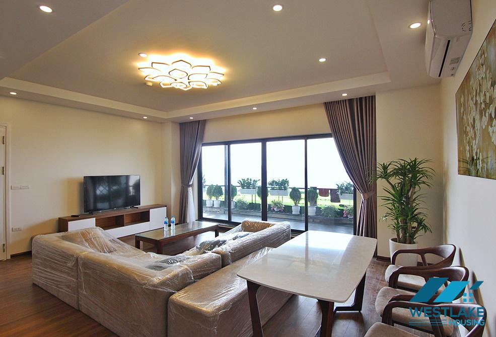 Gorgeous lake view 4 bedroom apartment for rent in Tay Ho, Ha Noi
