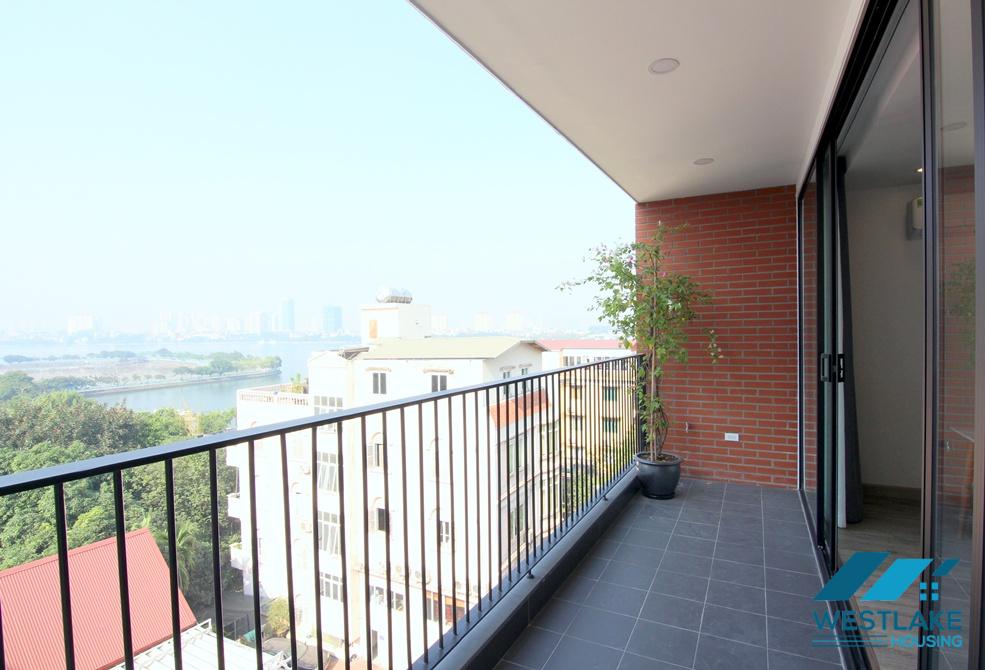 Beautiful lake view apartment with lots of nature light on To Ngoc Van street, Tay Ho, Ha Noi for rent
