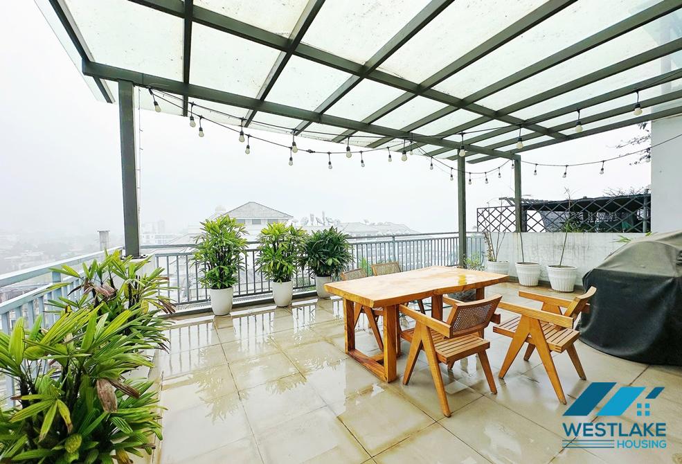 Morden duplex 3 bedrooms apartment for rent in Tay Ho ward, Ha Noi