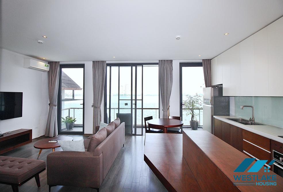 Amazing lake view two bedrooms apartment for rent in Quang Khanh street, Tay Ho, Ha Noi