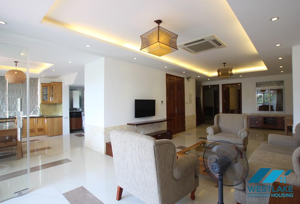 A nice apartment with back yard for rent in Xuan Dieu, Tay Ho