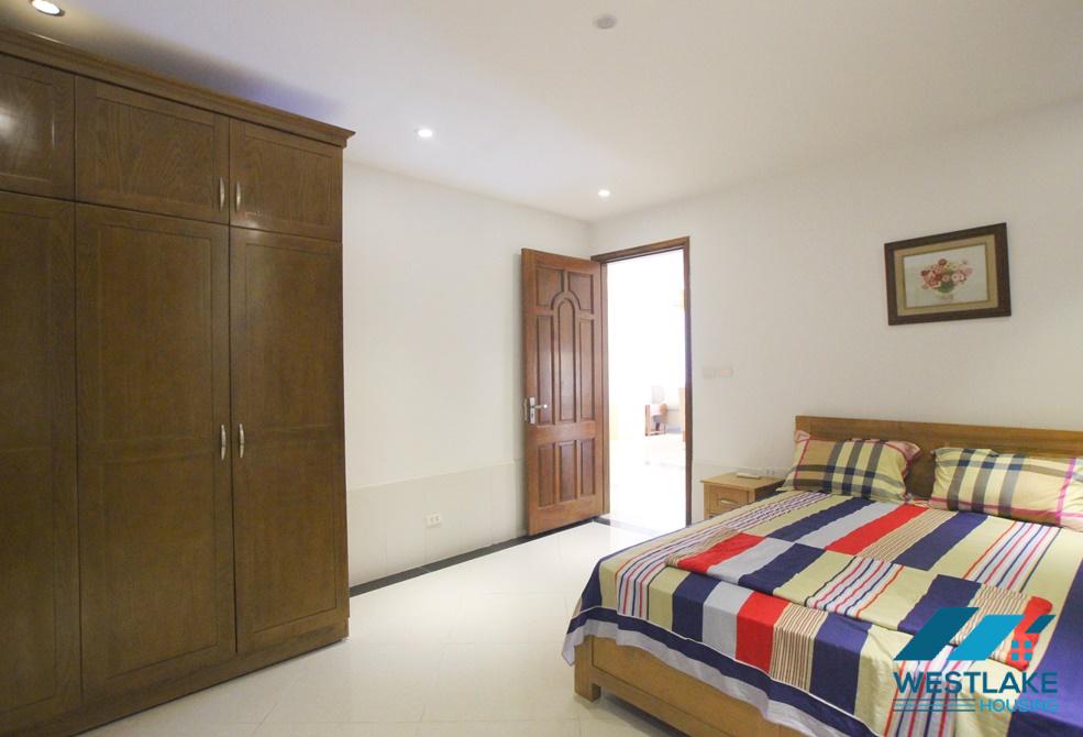 A nice apartment with back yard for rent in Xuan Dieu, Tay Ho