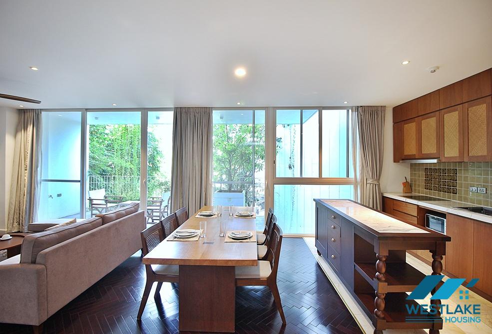 Good quality 3 bedrooms apartment for rent in the heart of To Ngoc Van area, Tay Ho, Ha Noi