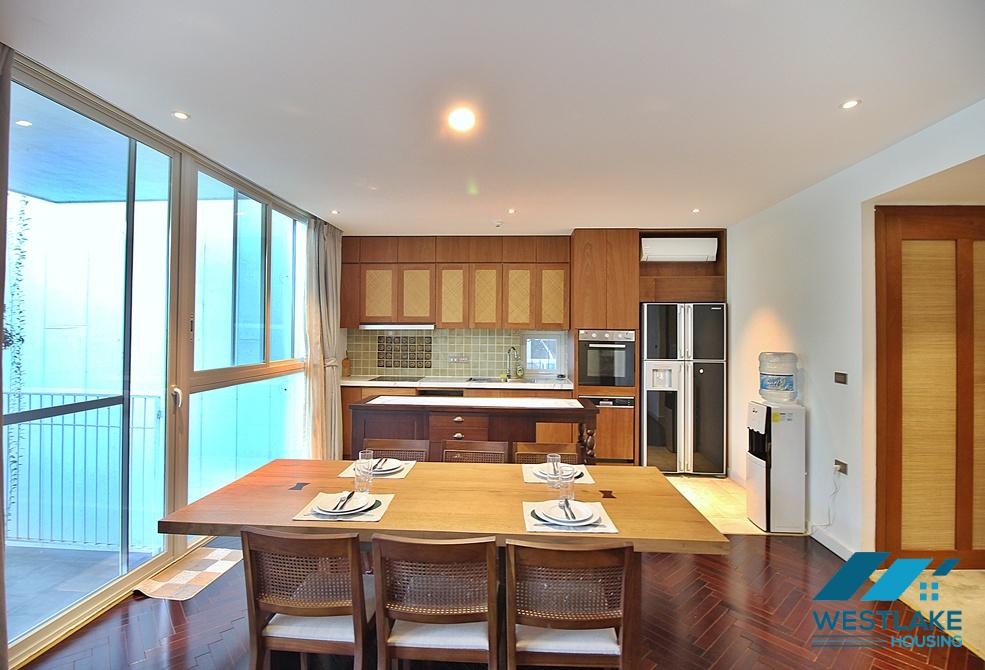 Good quality 3 bedrooms apartment for rent in the heart of To Ngoc Van area, Tay Ho, Ha Noi