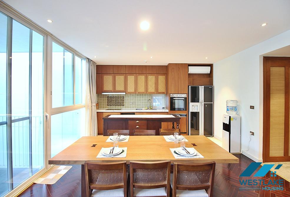 Good quality 3 bedrooms apartment for rent in the heart of To Ngoc Van area, Tay Ho, Ha Noi