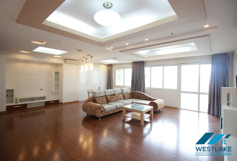 Newly renovated apartment with huge living room for rent in Ciputra, Tay Ho, Hanoi