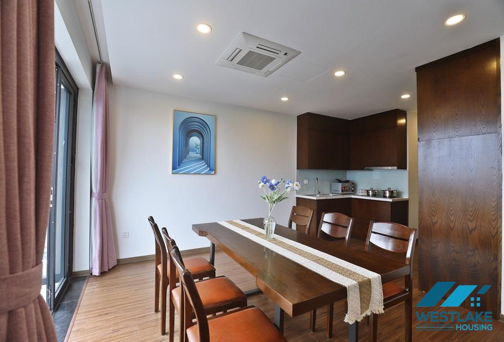 Nice apartment with lake view on high floor for rent in Tu Hoa area, Tay Ho, Ha Noi