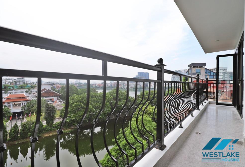 Nice apartment with lake view on high floor for rent in Tu Hoa area, Tay Ho, Ha Noi