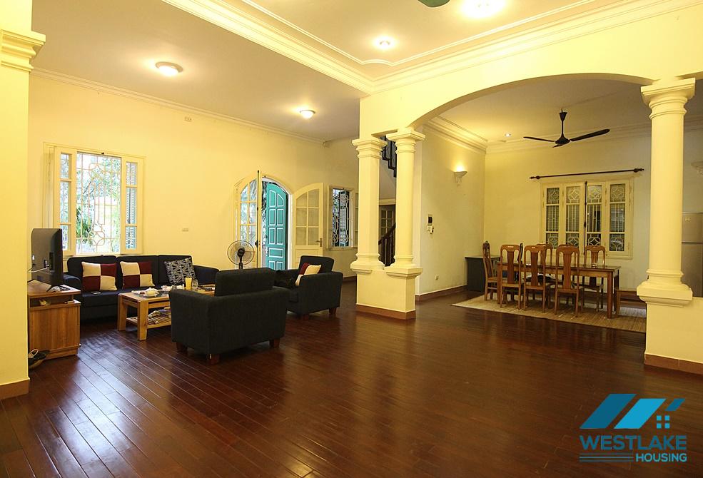 A spacious house with garden for rent in Nghi Tam, Tay Ho