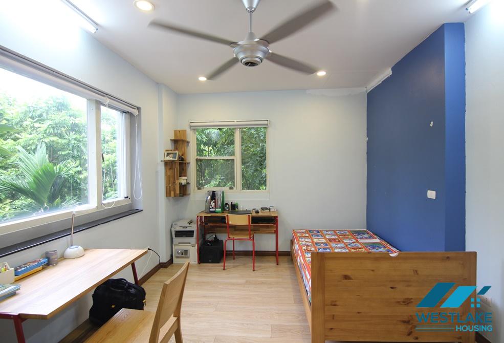 A nice 4 bedroom house with front yard for rent in Nghi Tam, Tay Ho