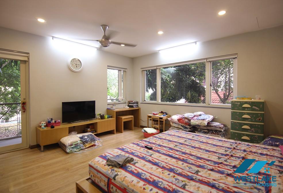A nice 4 bedroom house with front yard for rent in Nghi Tam, Tay Ho