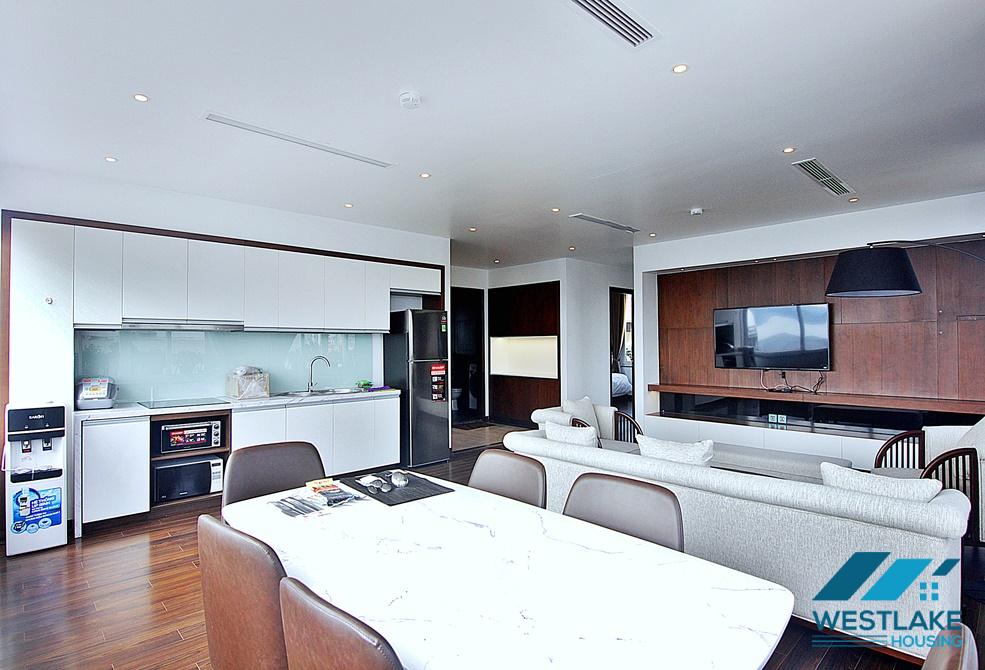 An elegant apartment on top floor for rent on Tu Hoa street, Tay Ho, Ha Noi