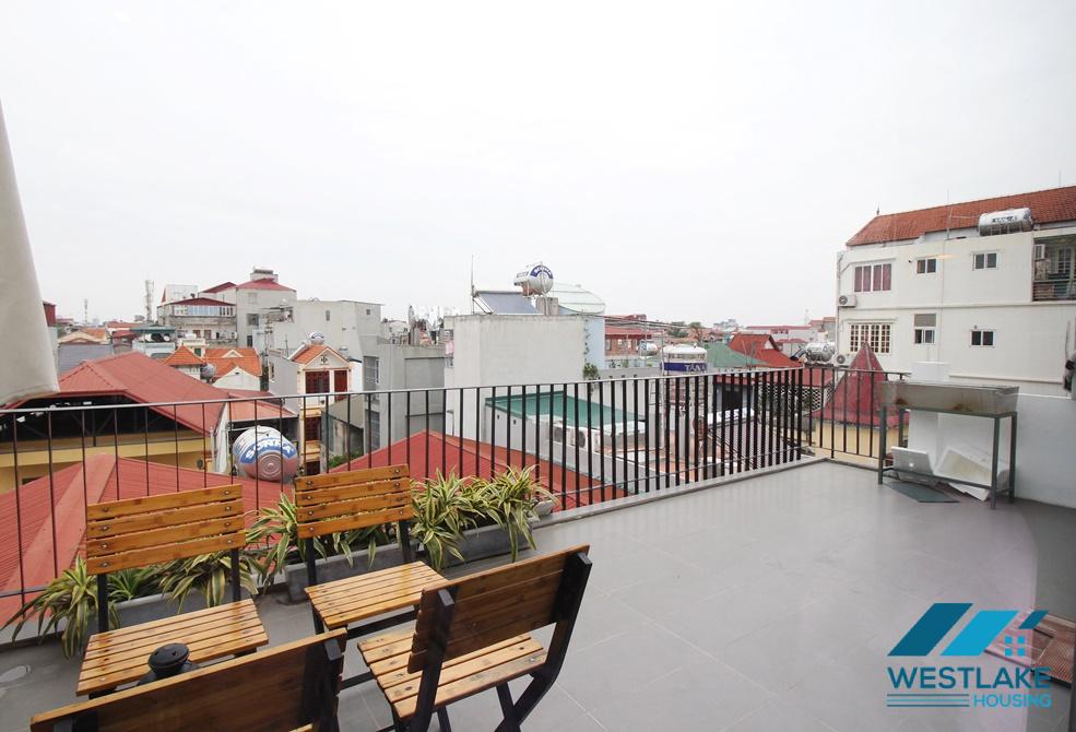 A bright apartment with big balcony for rent in Nghi Tam, Tay Ho