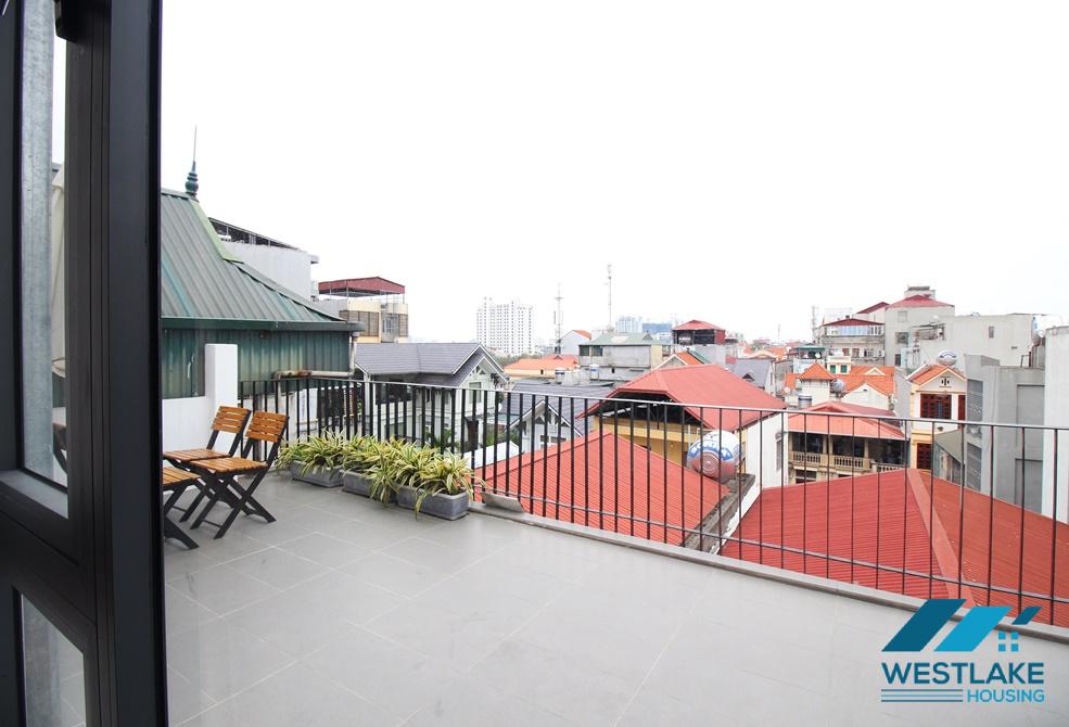 A bright apartment with big balcony for rent in Nghi Tam, Tay Ho
