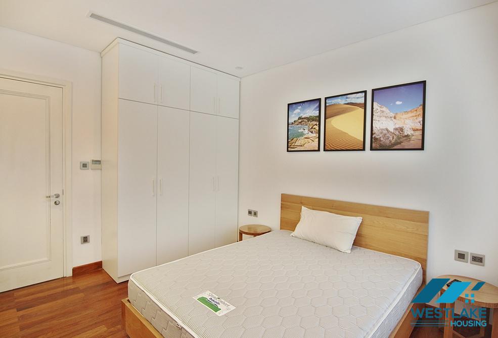 Lake view two bedrooms apartment for rent on Tu Hoa street, Tay Ho, Ha Noi