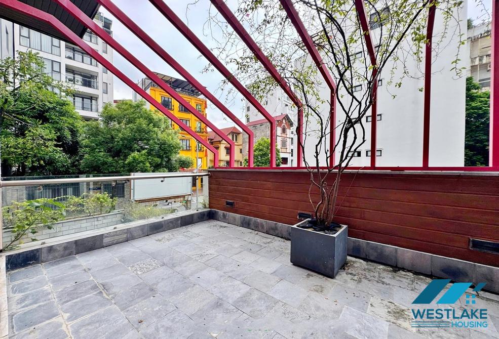 Unfurnished 4 bedrooms house for rent in To Ngoc Van st, Tay Ho ward, Ha Noi