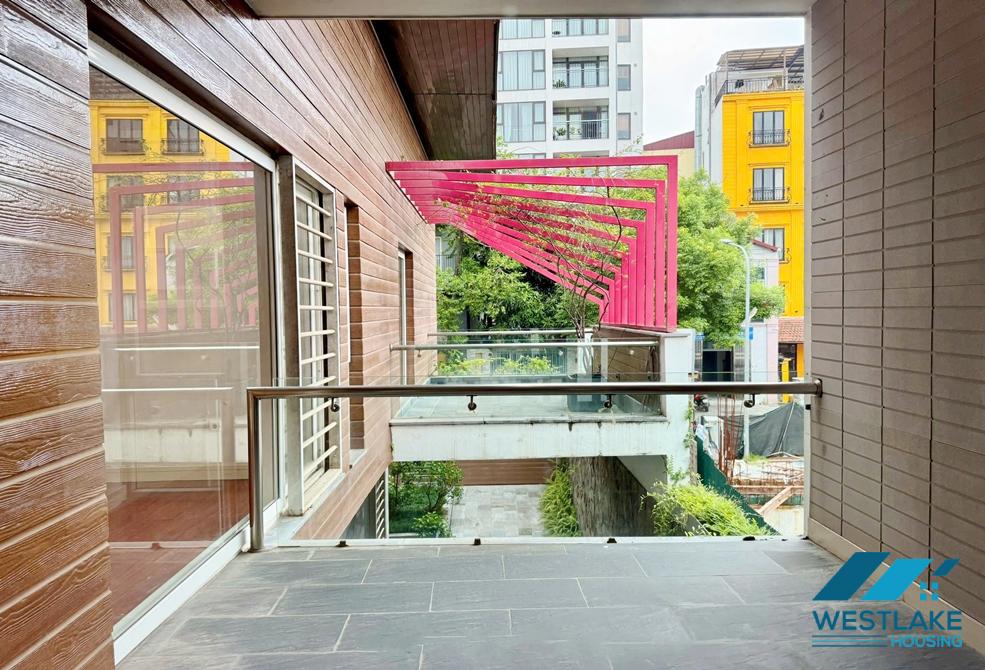 Unfurnished 4 bedrooms house for rent in To Ngoc Van st, Tay Ho ward, Ha Noi