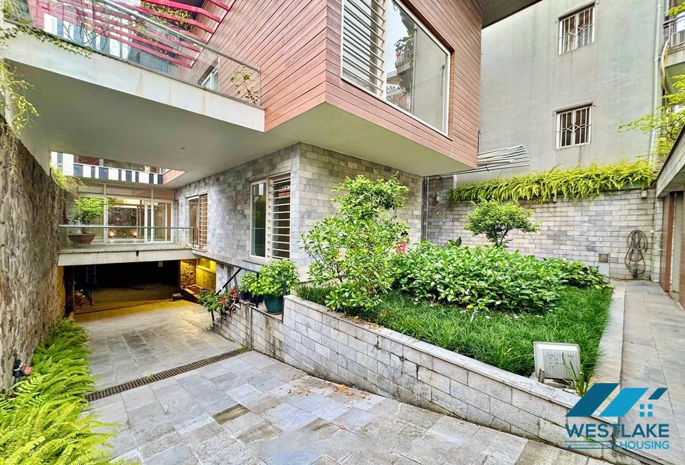 Unfurnished 4 bedrooms house for rent in To Ngoc Van st, Tay Ho ward, Ha Noi