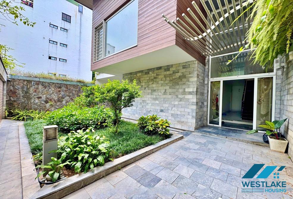 Unfurnished 4 bedrooms house for rent in To Ngoc Van st, Tay Ho ward, Ha Noi