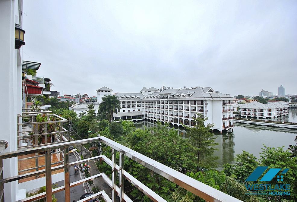 Spacious one bedroom apartment with lake view for rent in Tay Ho, Ha Noi