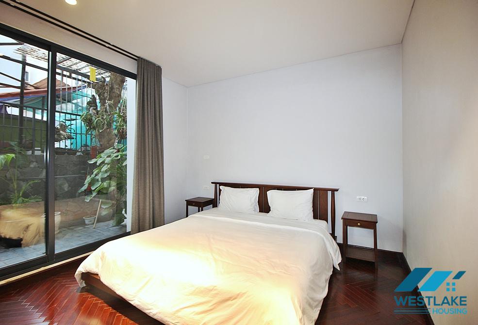 Spacious and modern 02 bedrooms apartment on 1st floor for rent in Tay Ho, Ha Noi