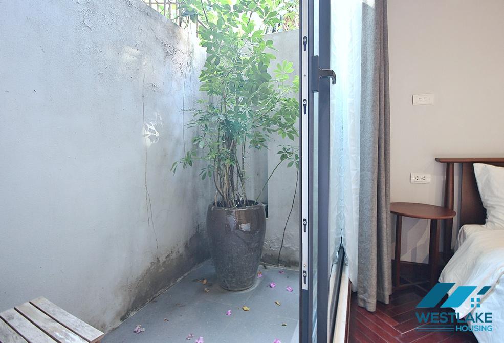 Spacious and modern 02 bedrooms apartment on 1st floor for rent in Tay Ho, Ha Noi