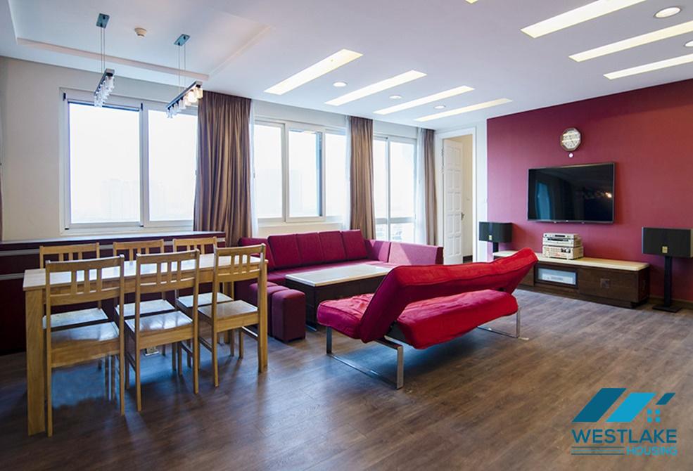 Spacious five bedrooms apartment for rent in E building, Ciputra, Tay Ho, Ha Noi