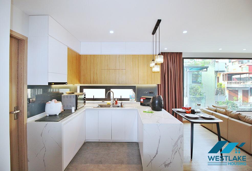 Modern and spacious one bedroom apartment for rent in Lac Long Quan area, Ha Noi