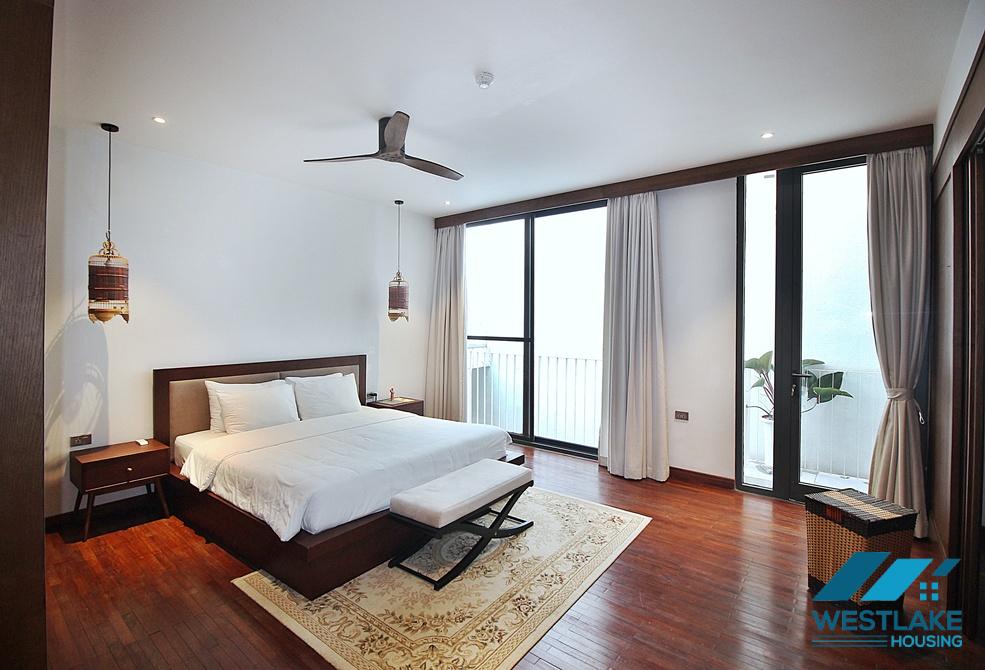 High quality 04 bedrooms apartment for rent in Xom Chua area, Tay Ho, Hanoi