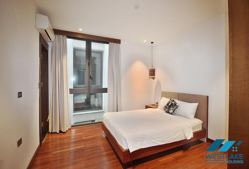 High quality 04 bedrooms apartment for rent in Xom Chua area, Tay Ho, Hanoi