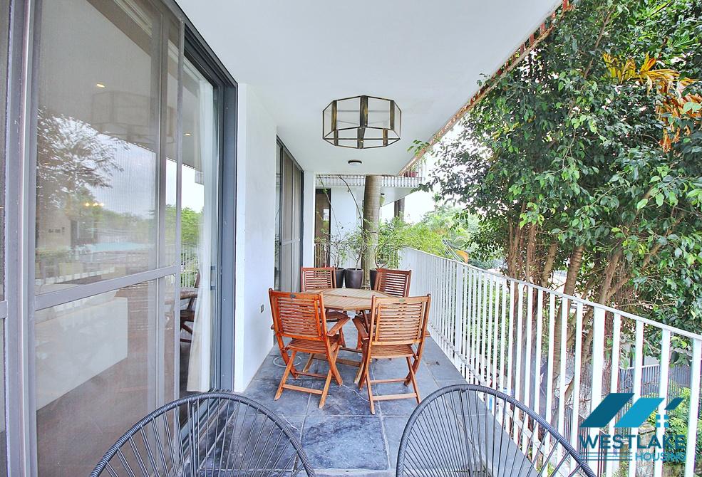 High quality 04 bedrooms apartment for rent in Xom Chua area, Tay Ho, Hanoi