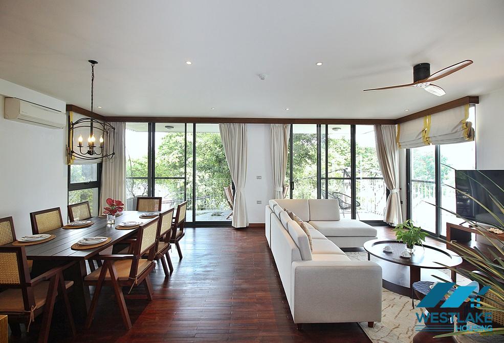 High quality 04 bedrooms apartment for rent in Xom Chua area, Tay Ho, Hanoi