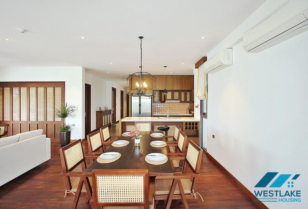 High quality 04 bedrooms apartment for rent in Xom Chua area, Tay Ho, Hanoi