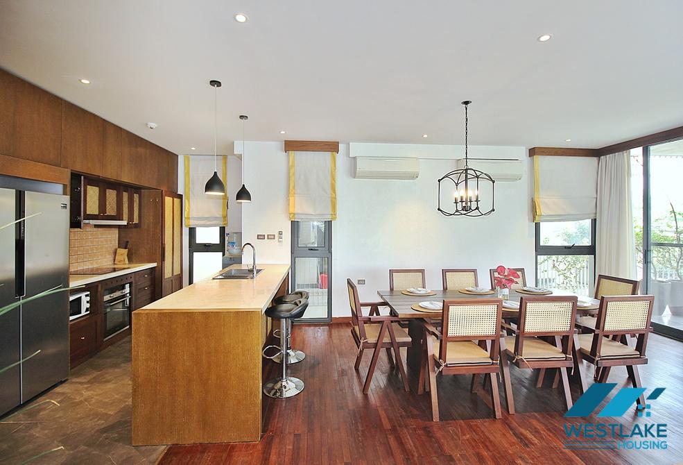 High quality 04 bedrooms apartment for rent in Xom Chua area, Tay Ho, Hanoi