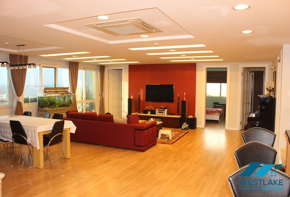 Large size apartment for rent in Ciputra, Tay Ho ward, Hanoi