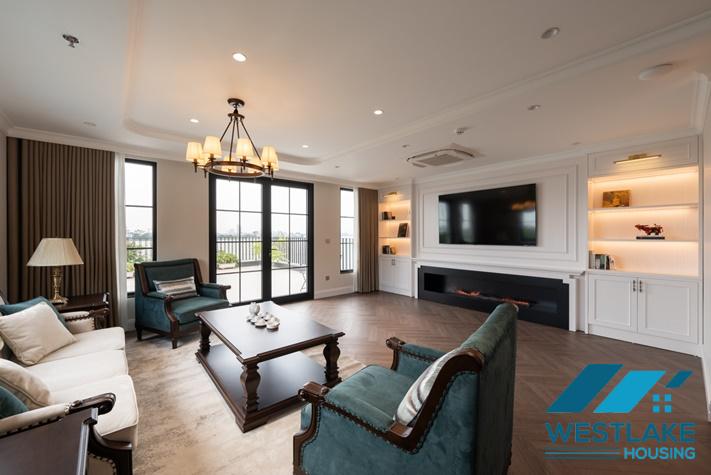 Brand new and modern 03-bedroom apartment with amazing lake view for rent in Tay Ho, Ha Noi