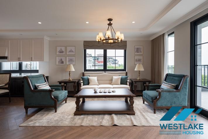 Brand new and modern 03-bedroom apartment with amazing lake view for rent in Tay Ho, Ha Noi