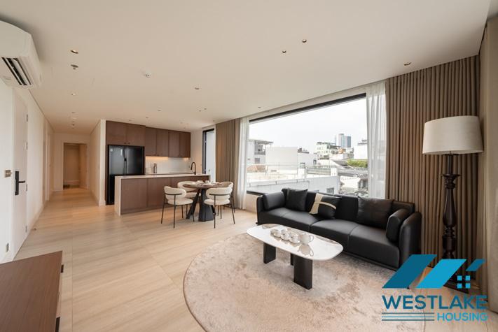 Large balcony 02 bedrooms apartment with beautiful lake view for rent in Tay Ho, Ha Noi