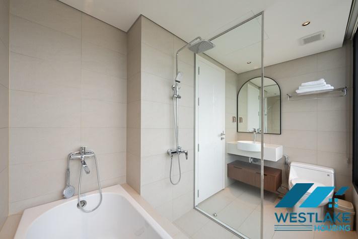 Large balcony 02 bedrooms apartment with beautiful lake view for rent in Tay Ho, Ha Noi