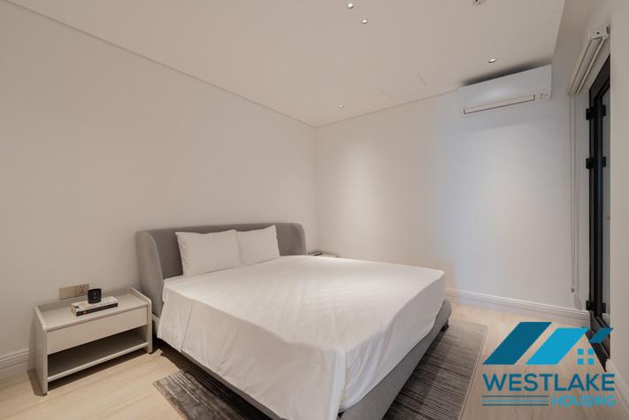 Large balcony 02 bedrooms apartment with beautiful lake view for rent in Tay Ho, Ha Noi