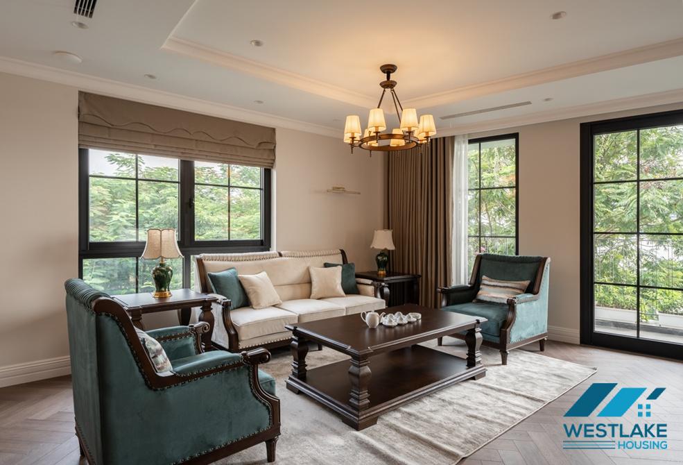 Luxurious 04-bedroom apartment with beautiful West lake view for rent in Tay Ho, Ha Noi
