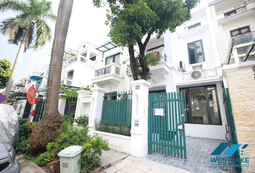 Newly renovated 04-bedroom house in C Block, Ciputra, Ha Noi for rent