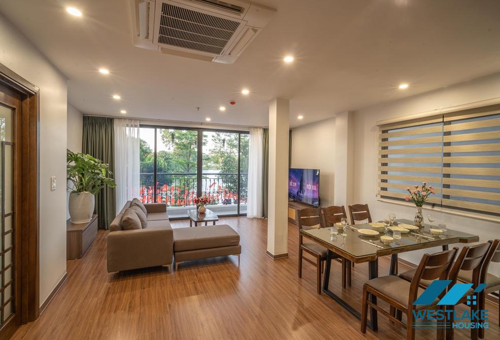Lake view 02-bedroom apartment for rent on Vu Mien street, Tay Ho, Ha Noi
