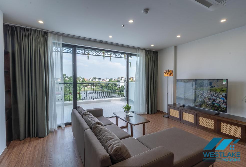 Large balcony 02-bedroom serviced apartment for rent in Vu Mien, Tay Ho, Ha Noi