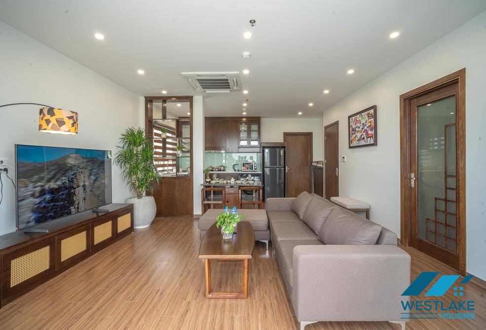 Large balcony 02-bedroom serviced apartment for rent in Vu Mien, Tay Ho, Ha Noi