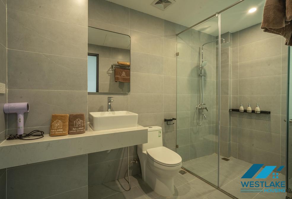 Large balcony 02-bedroom serviced apartment for rent in Vu Mien, Tay Ho, Ha Noi