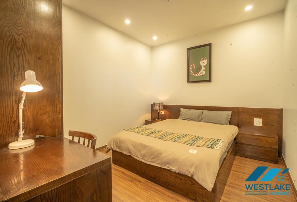 Large balcony 02-bedroom serviced apartment for rent in Vu Mien, Tay Ho, Ha Noi