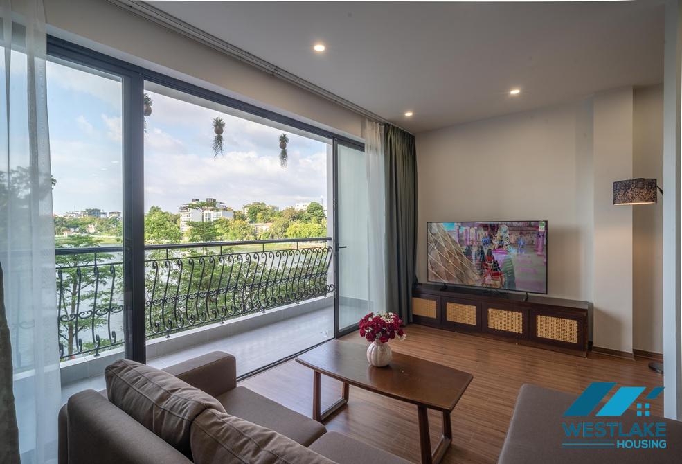 Green view 02 bedrooms apartment on Vu Mien street, Tay Ho, Ha Noi for rent
